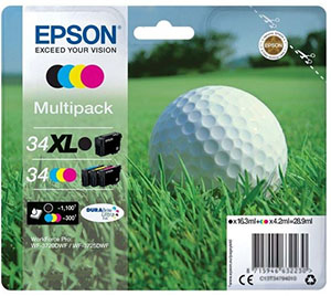 34xl Mpack Ink Xl Bk Std Cmy Epson Consumer Ink S1 C13t34794020 8715946632247