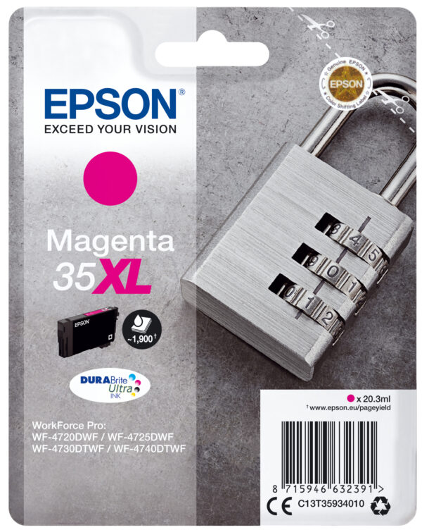 Singlepack Magenta 35xl Epson Consumer Ink S1 C13t35934010 8715946632391