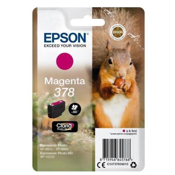 Cartuccia Magenta 378 Scoiattolo Epson C13t37834020 8715946645773