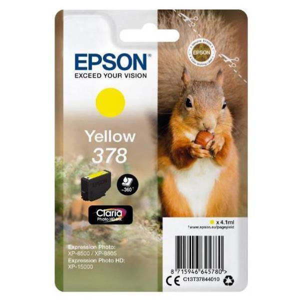 Cartuccia Giallo 378 Scoiattolo Epson C13t37844020 8715946645797