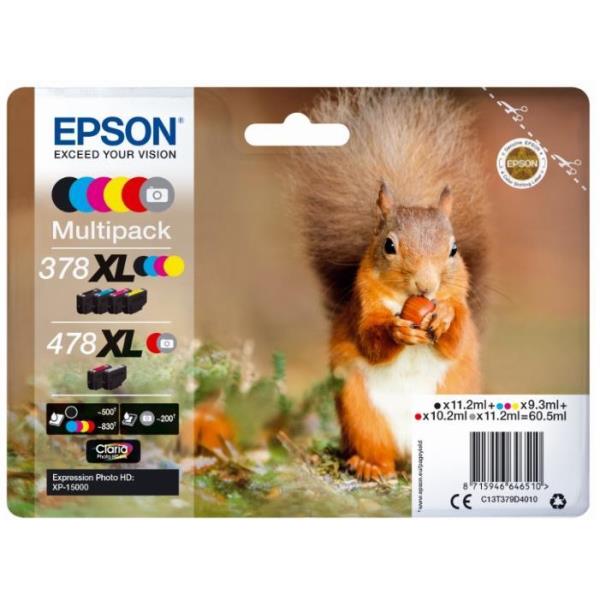 Multipack 6 378xl 478xl Photo Hd Epson C13t379d4020 8715946646527