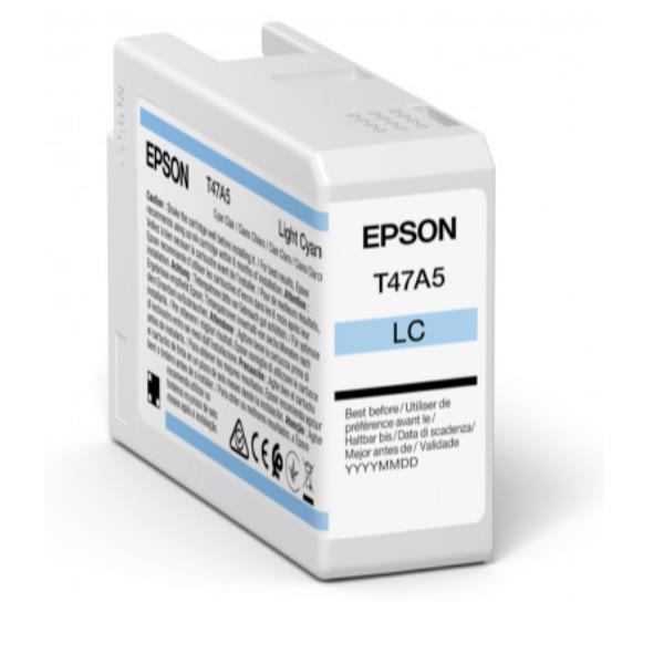 Singlepack Light Cyan T47a5 50 Ml Epson C13t47a500 8715946680941