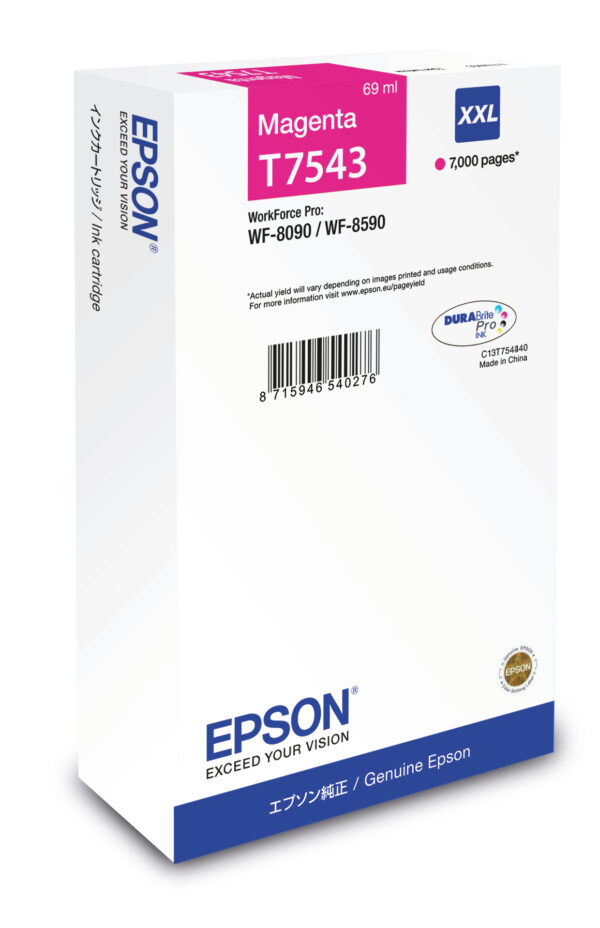 Tank Xxl Magenta Epson Non Eis C13t754340 8715946540276