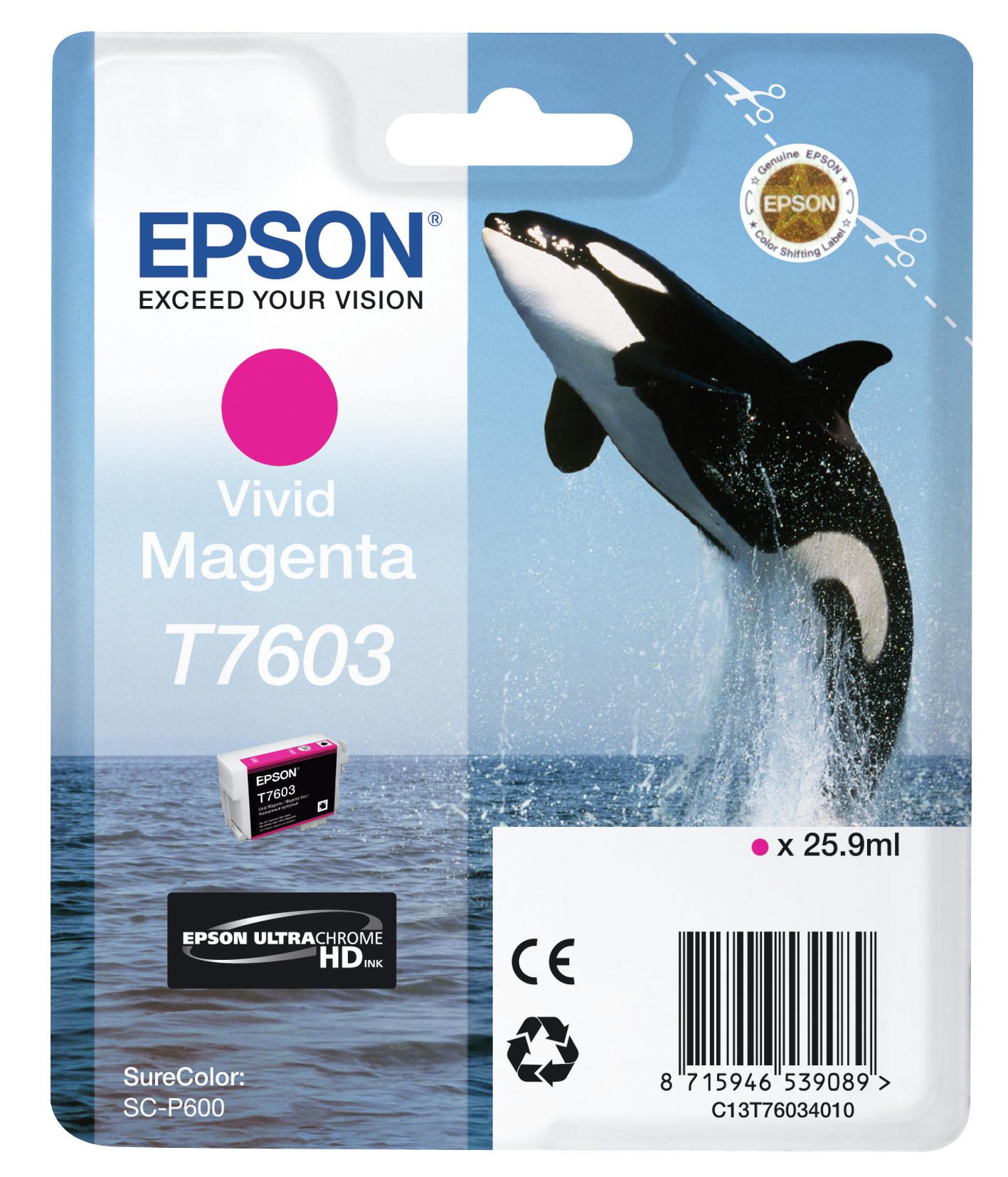 Cartuccia Vivid Magenta Epson New Consumer C13t76034010 8715946539089