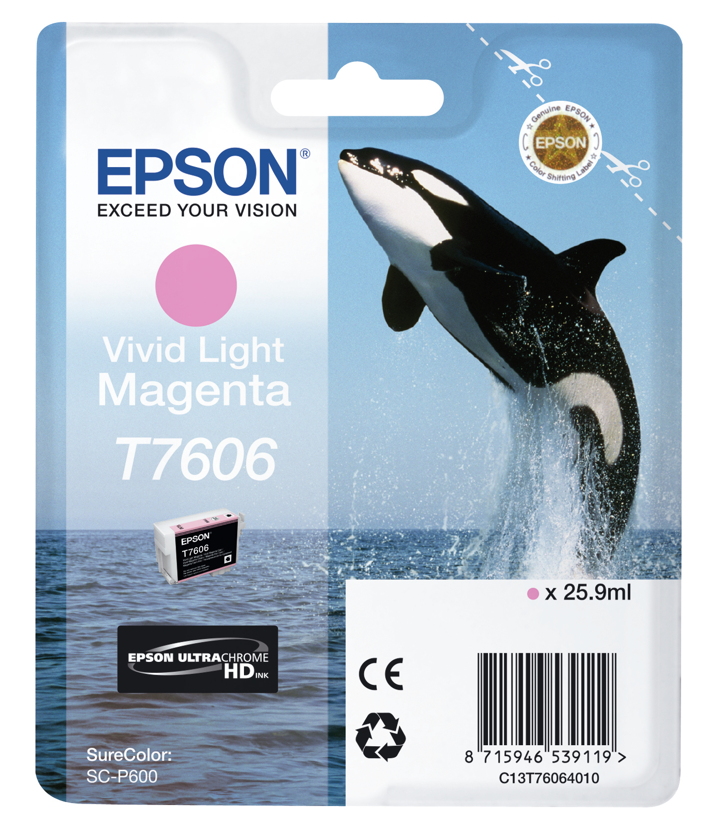 Cartuccia Vivid Light Magenta Epson New Consumer C13t76064010 8715946539119