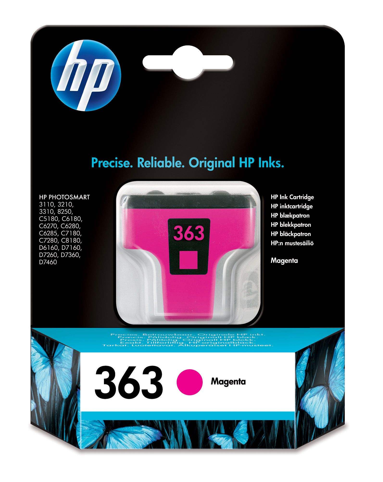 Ink Cartridge No 363 Magenta Hp Inkjet Supply Non Central 1n C8772ee Uus 889894729071