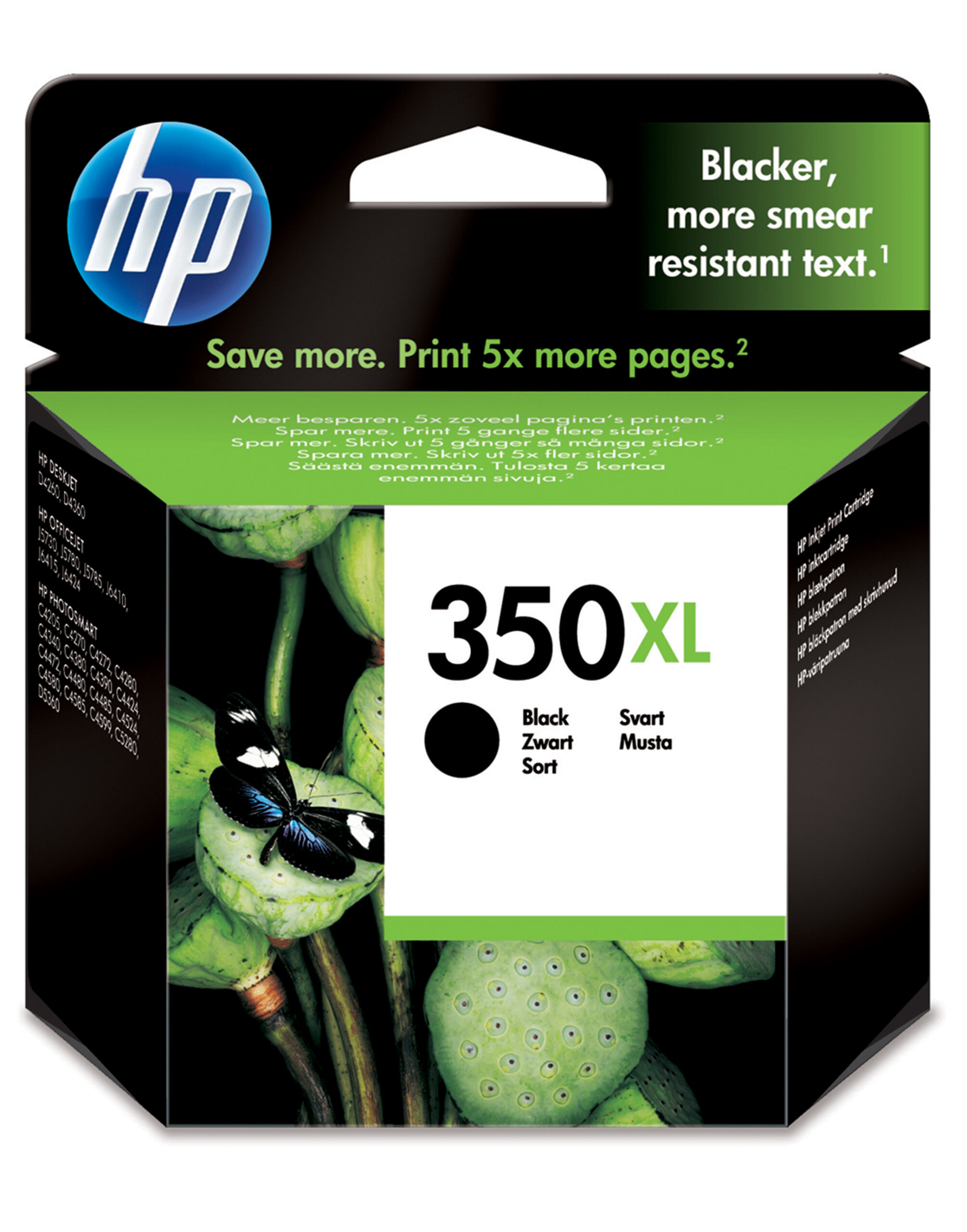 Ink Cartridge No 350 Xl Black Hp Inkjet Supply Mvs 1n Cb336ee Uus 884962780596