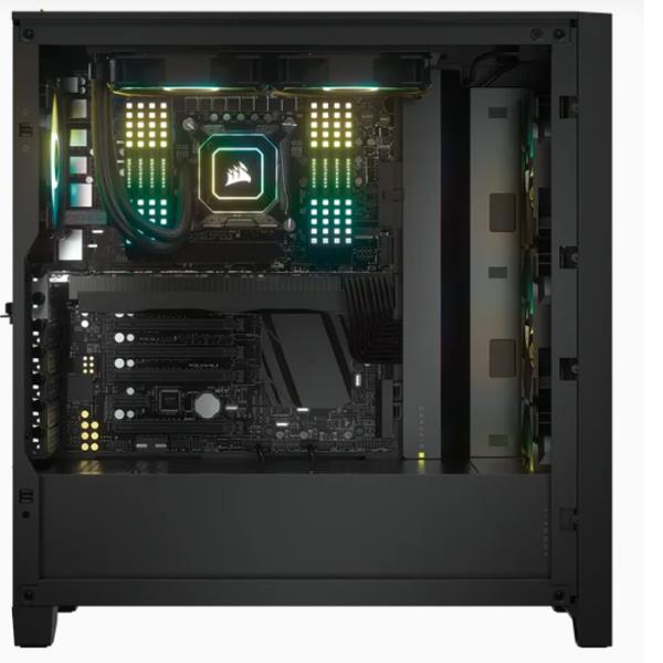 Icue 4000x Rgb Mid Tower Black Corsair Cc 9011204 Ww 840006626633