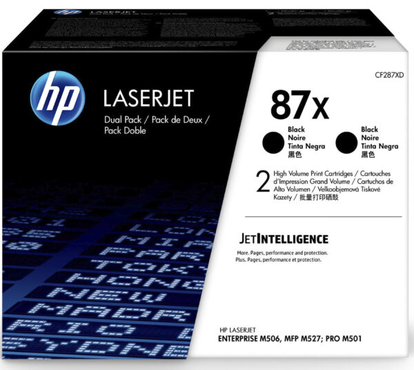 Hp 87x confezione da 2 cartucce toner nero alta capacità 0190780576083