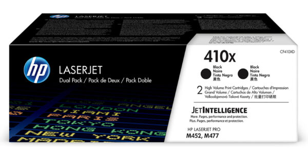 Confezione da 2 Cartucce Toner Nero Alta Capacita 39 Hp410x Cf410xd 190780321324