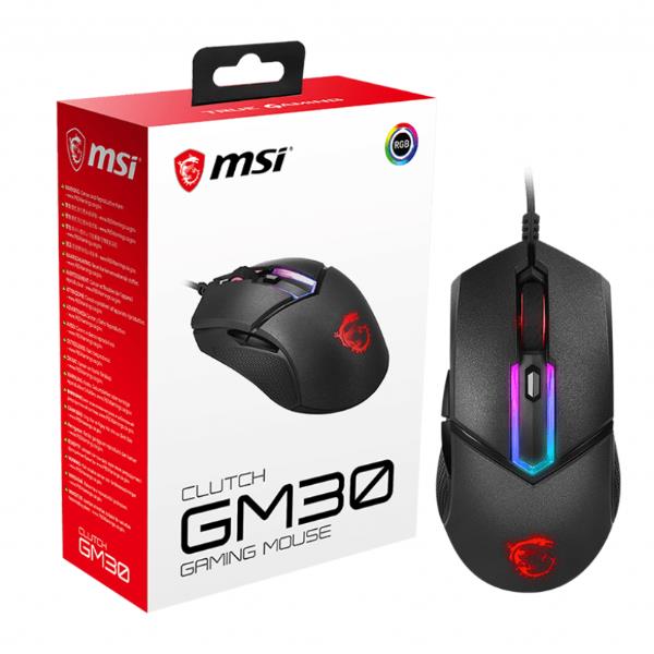 Mouse Clutch Gm30 Wired Rgb Msi S12 0401690 D22 4719072659097