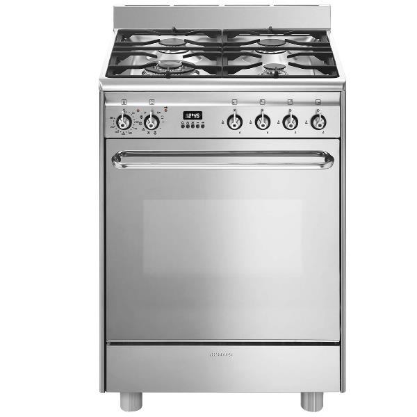 Cucina Gas 4f 60x60 Inox Smeg Cp60x9 8017709164638