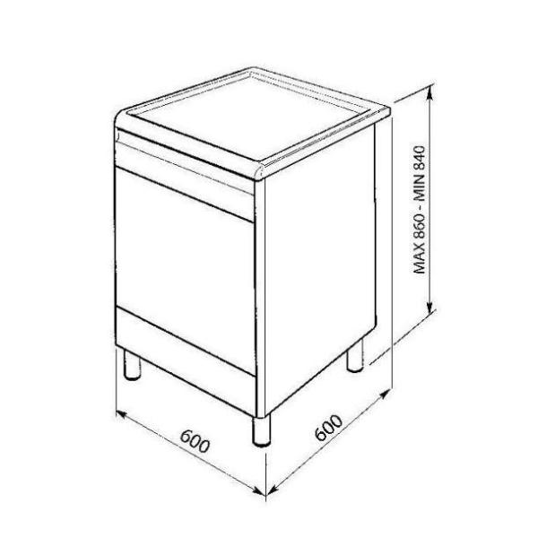 Smeg Cucina a Gas Cx60sv9 Smeg Cx60sv9 8017709164447