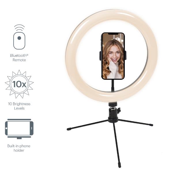 V Glamour 10 Selfie Ring Light W Cygnett Cy3441vcslr 848116028774