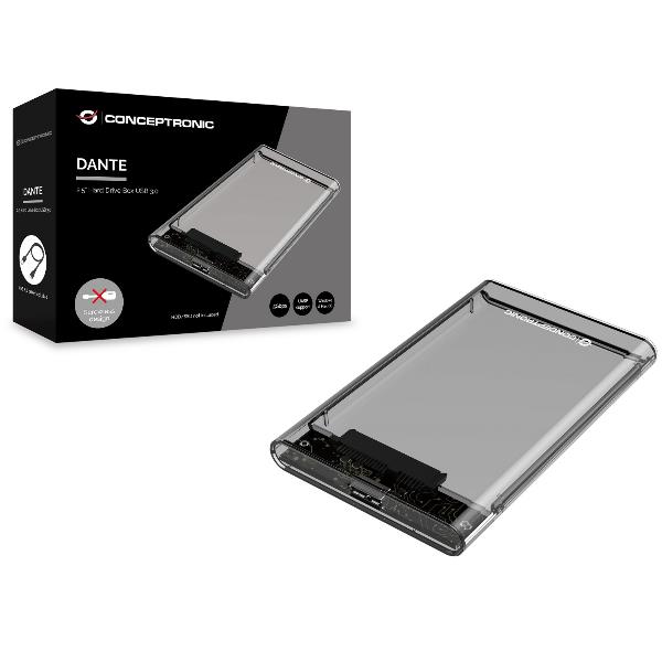 2 5 Hard Disk Box Usb 3 0 Conceptronic Dante03t 4015867228029