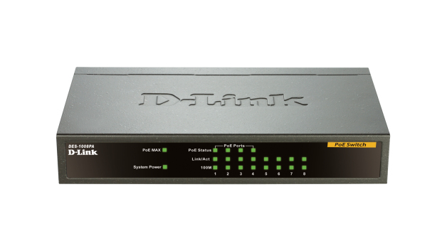 Desktop Switch 8 Port10 100mbps D Link Retail Des 1008pa 790069397158