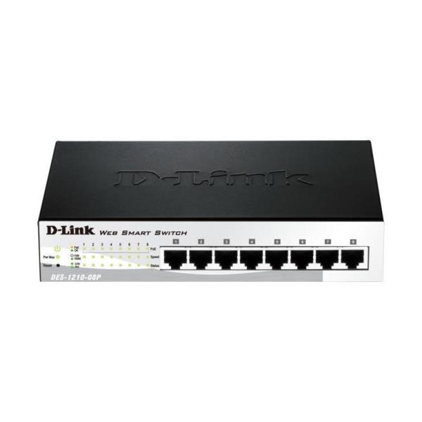 Switch 8 Porte 10 100 Poe Smart D Link Des 1210 08p 790069346842