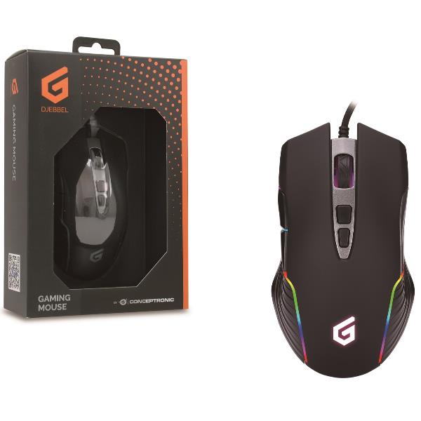 Gaming Mouse 8 Programmable Buttons Conceptronic Djebbel03b 4015867224328