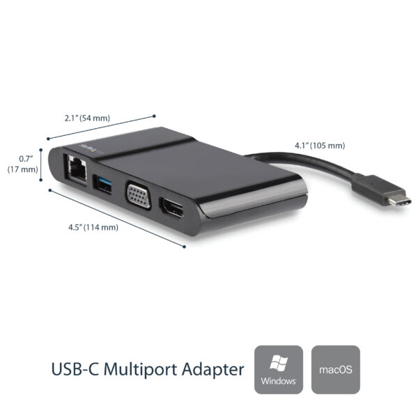 Adattatore Multifunzione Usb C Startech Io Networking Dkt30chv 65030864695