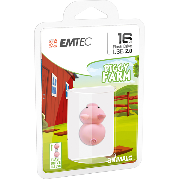 Memoria Usb2 M319 16gb Animals Piggy Ecmmd16gm319 3126170166203