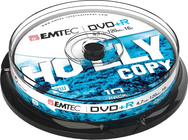 Dvd R Emtec4 7gb 16x Spindle Kit 10pz Ecovpr471016cb 3126170114778