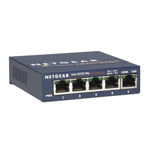 5pt Fast Enet Switch Netgear Retail Fs105 300pes 606449104806