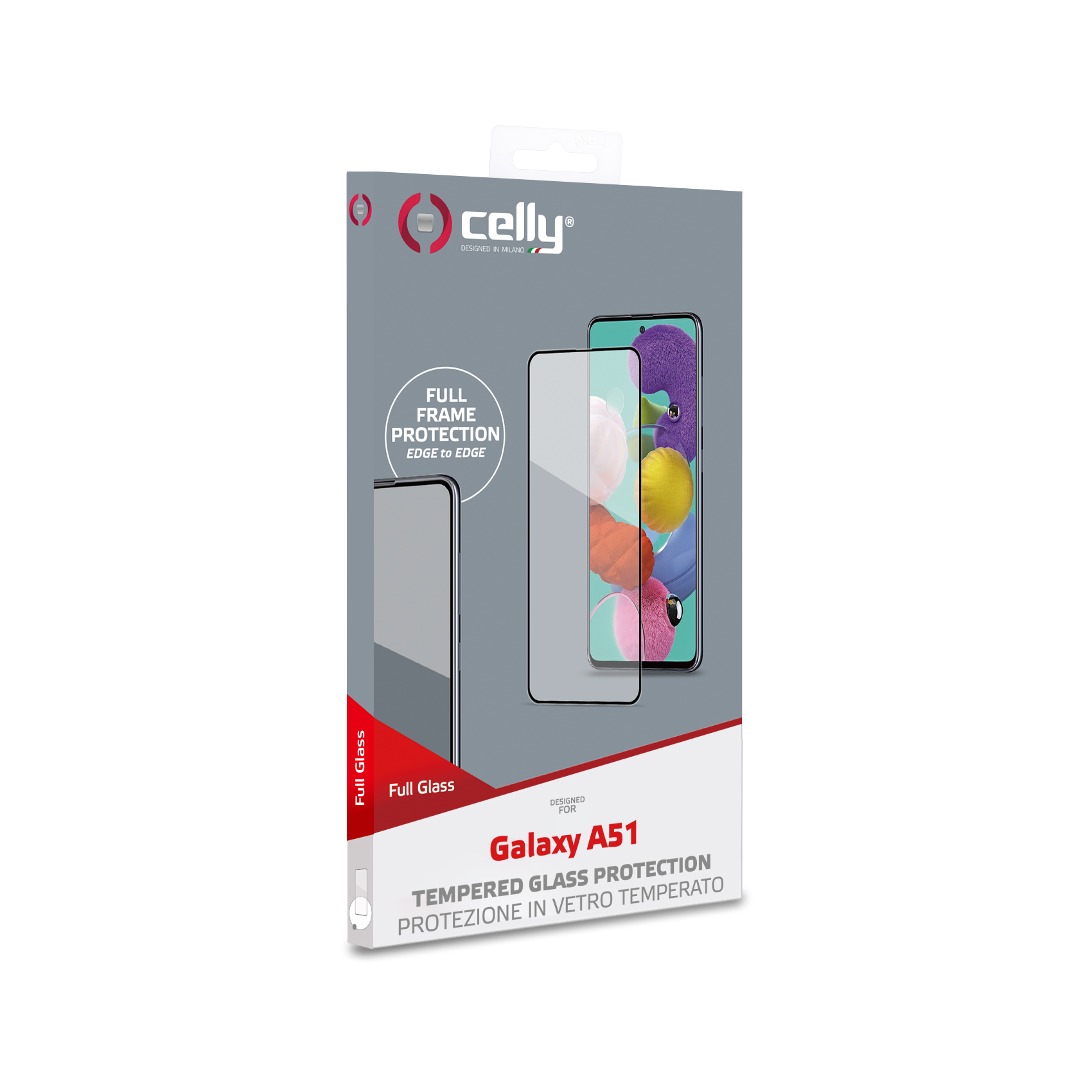 Full Glass Galaxy A51 Black Celly Fullglass882bk 8021735755104