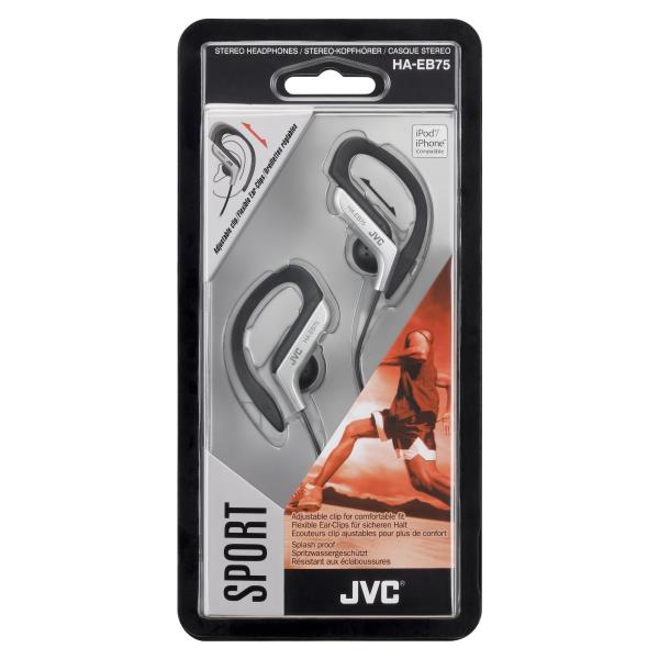 Au Earclip Sport Eb75 Silver Jvc Ha Eb75 S e 4975769380105