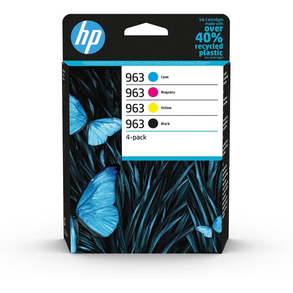 Hp Cartuccia Ink 963 Bk C M Y 6zc70ae 195122352219