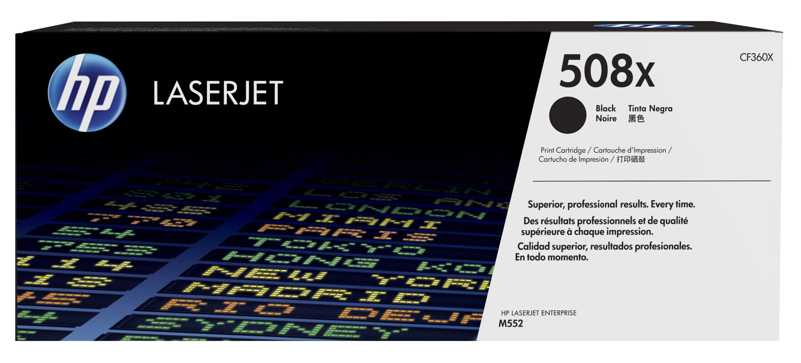 Hp 508x Toner Cartridge Nero Laser Jet Serie M552 M553 Alta Capacita Cf360x 888793237601