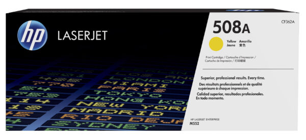 Hp 508a Toner Cartridge Giallo Laser Jet Serie M552 M553 Cf362a 888793237588