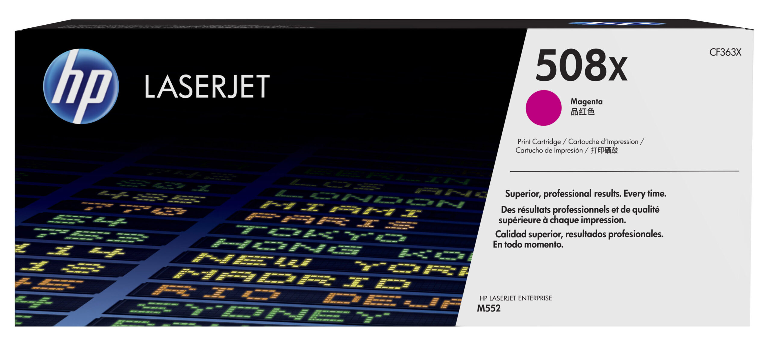 Hp 508x Toner Cartridge Magenta Laser Jet Serie M552 M553 Alta Capacita Cf363x 888793237632