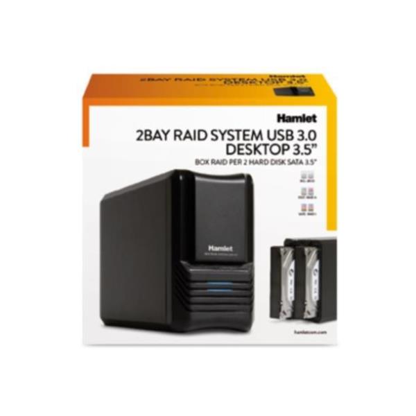 Box Raid per 2 Hard Disk Hamlet Hxdas35 5391508635210