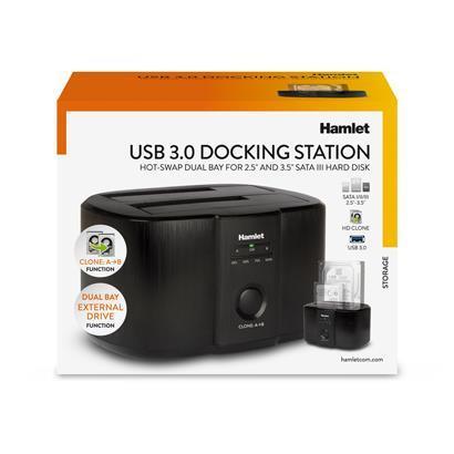 Docking Station Usb 3 0 Hamlet Hxdd2535cln 8000130591524