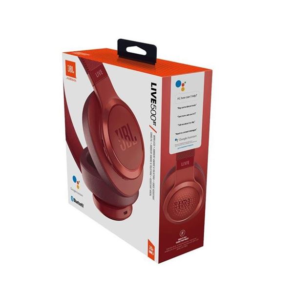 Cuffie Supra Aurali Bluetooth 500 Jbl Jbllive500btred 6925281940385