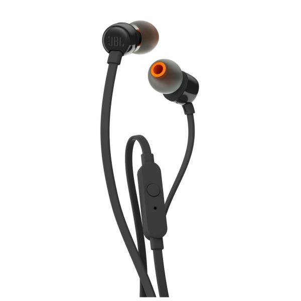 in Ear con Micr e Cavo Piatto Nero Jbl Jblt110blk 6925281918926