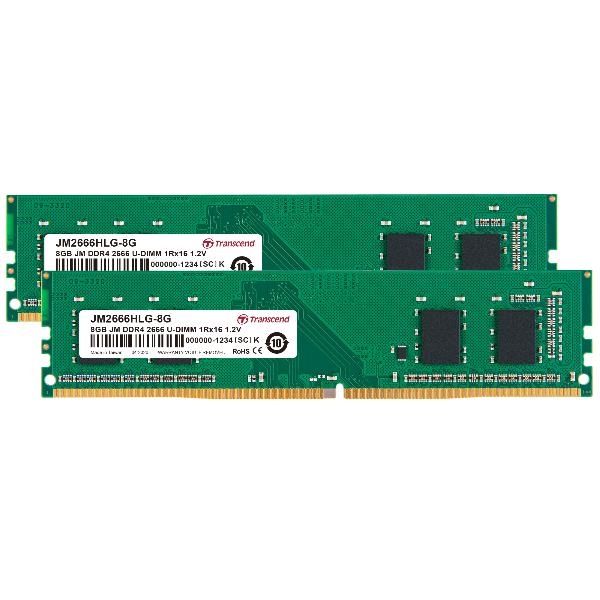 16gb Kit Jm Ddr4 2666 U Dimm Transcend Jm2666hlg 16gk 760557847991