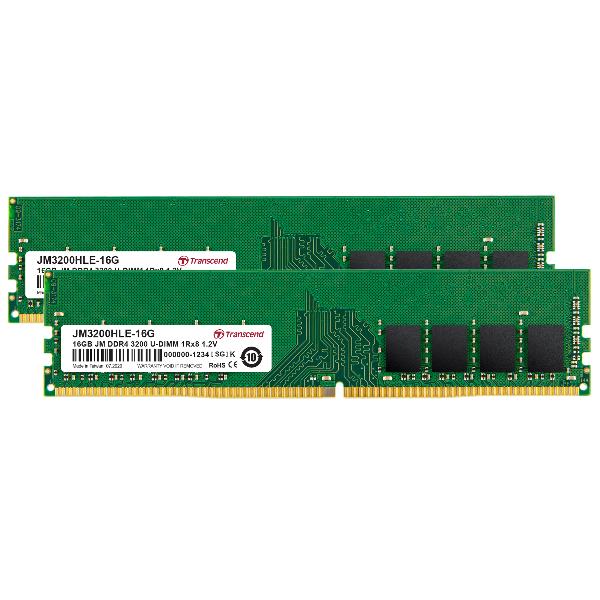 32gb Kit Jm Ddr4 3200 U Dimm Transcend Jm3200hle 32gk 760557849049