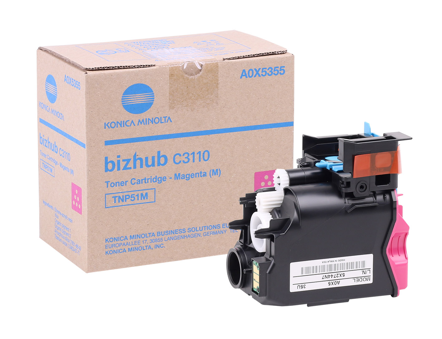 Toner Magenta Tnp 51m per Bizhub C3110 5 000 Pagine A0x5355 39281059766