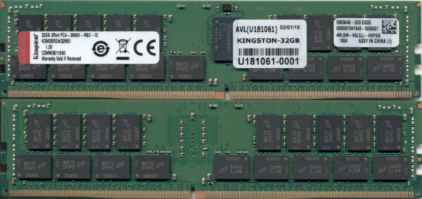 32gb Ddr4 2666mhz Ecc Reg Cl19 Kingston Technology Value Ram Ksm26rd4 32mei 740617277449