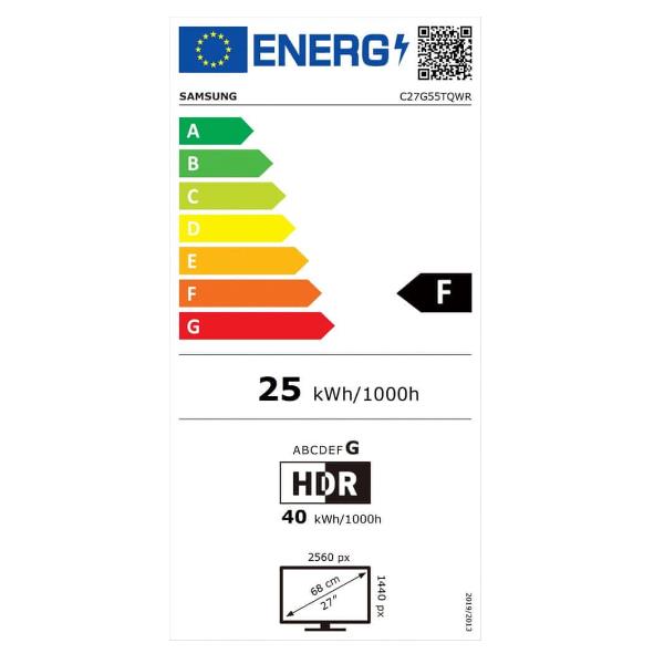 C27g55 26 9 Curvo 16 9 Va 2560x1440 Samsung Lc27g55tqwrxen 8806092005686