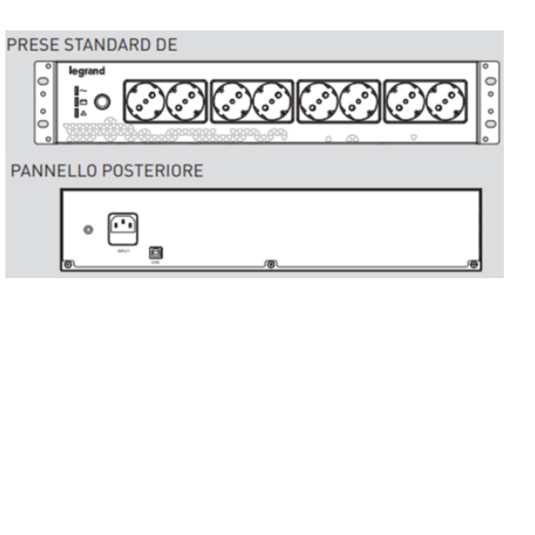 Keor Pdu 800va 480w Bianca Schuko Legrand Lg 310332