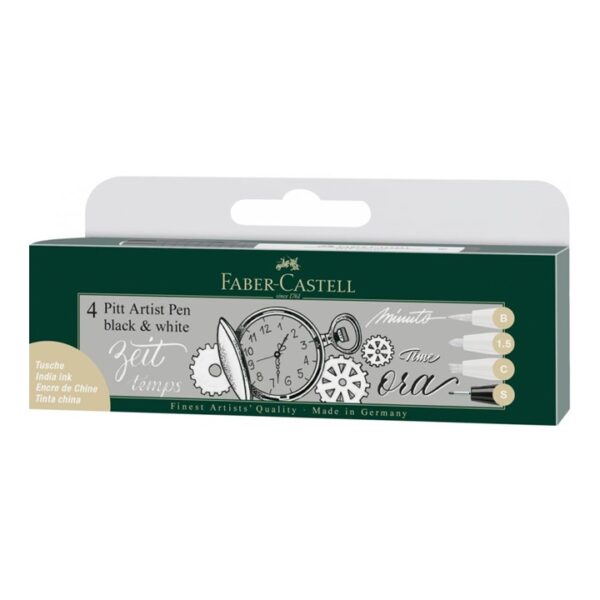 Bustina 4 Pitt Artist Pen Faber Castell 267115 4005402671151