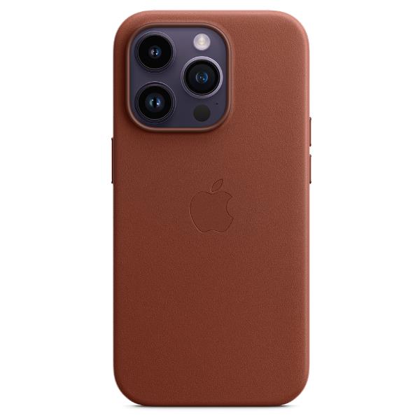 Iphone 14 Pro Leather Case Umber Apple Mppk3zm a 194253345633