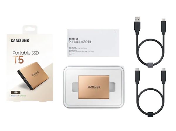 Ssd Portatile T5 da 1tb Usb3 Samsung Mu Pa1t0g Eu 8801643919405