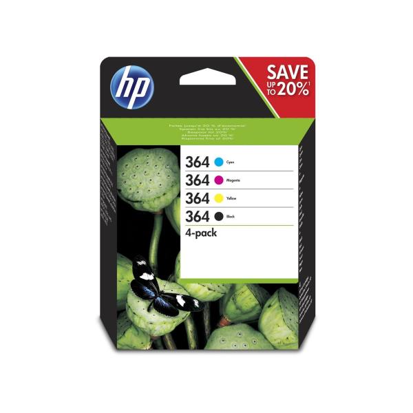 Ink Cartridge No 364 B C M Y Hp Inkjet Supply Mvs 1n N9j73ae 301 889894419408