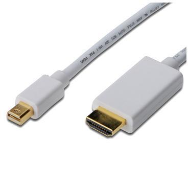 Cavo Mini Dp M Hdmi M 1mt Bianco Nilox Nx090206101 8068057239509