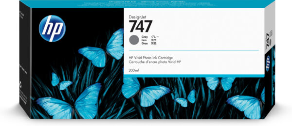 Hp designjet 747 cartuccia di inchiostro grigio da 300 ml 0191628213610