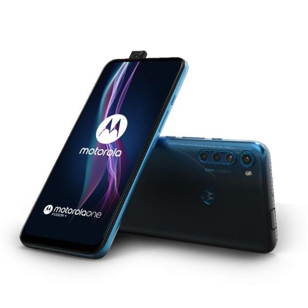 Motorola One Fusion Plus Blue Motorola Pajw0009fr 840023204319