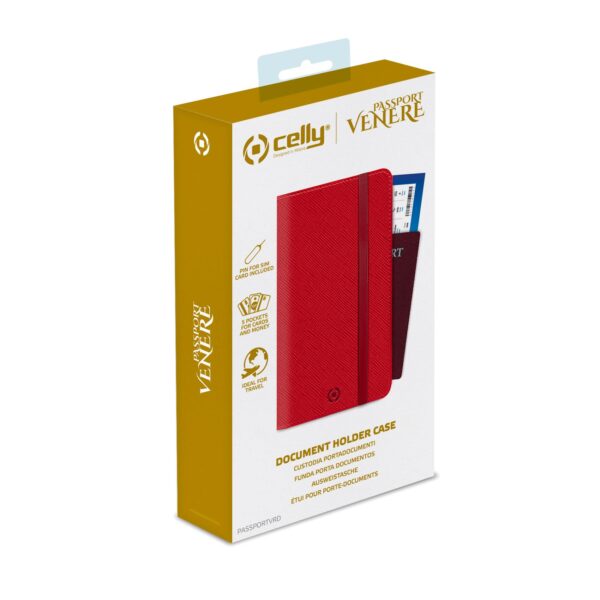 Venere Passport Red Celly Passportvrd 8021735758181